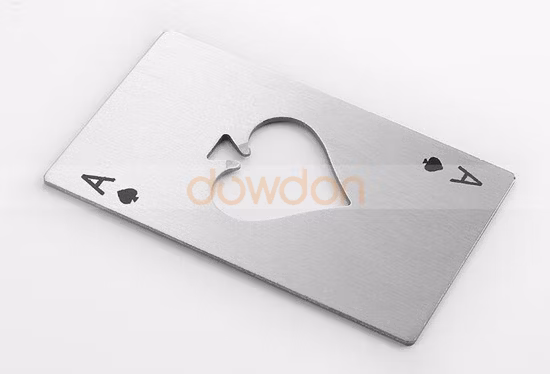 Stainless Steel Credit Card Bottle Opener Card Black Poker Card Beer Bottle Opener Personalized Spades Bar Tool Bl15825