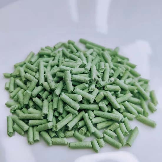 Gatinhos favoritos não pegajosos crus naturais Matcha chá verde/Aloe Vera aglomerando tofu maca de gato